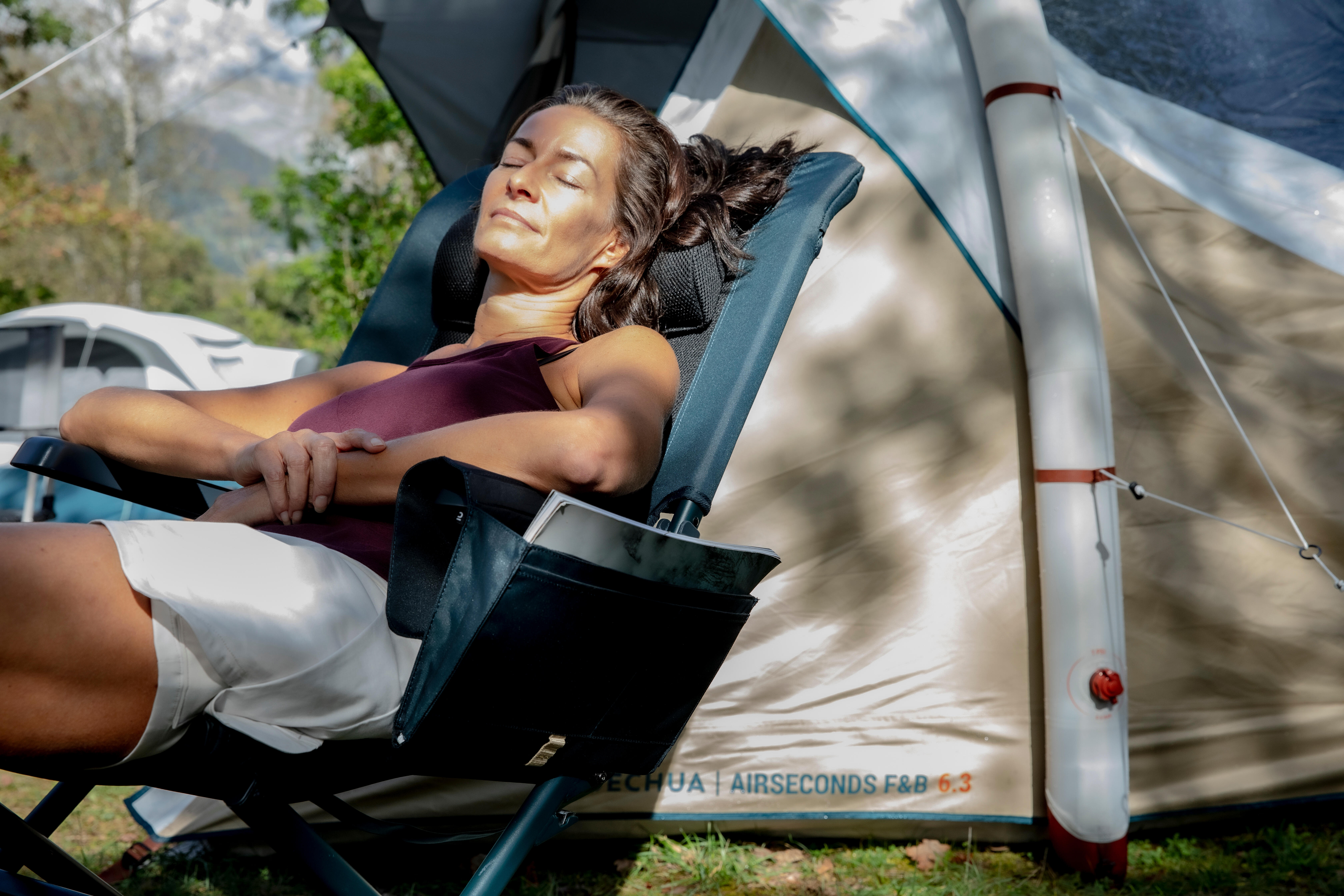 Tente de camping gonflable 6 personnes Air Seconds 6.3 Fresh & Black - QUECHUA