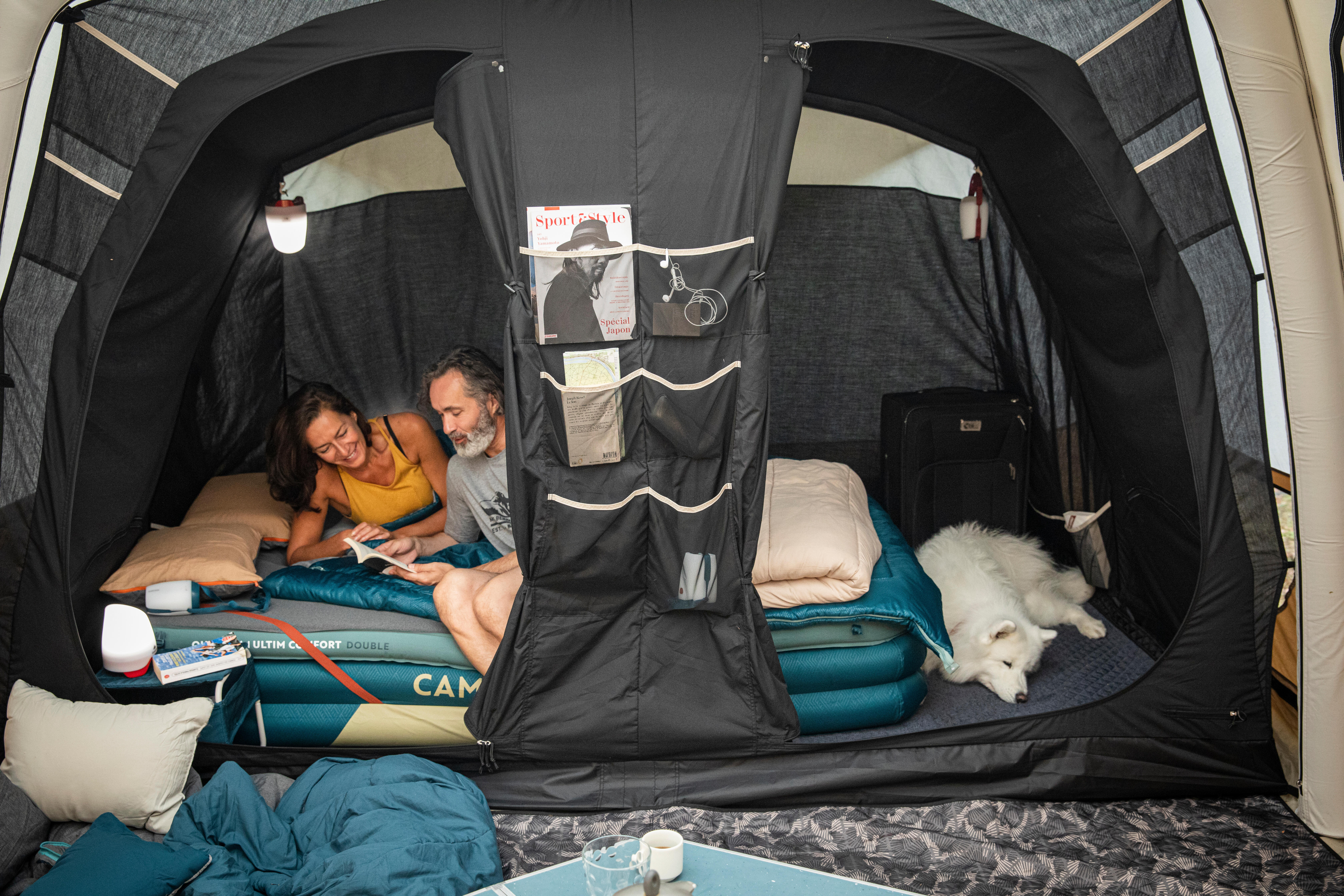 Second Life Inflatable Camping Bed Base Camp Bed Air 70 cm 1 Person VERY GOOD QUECHUA Decathlon