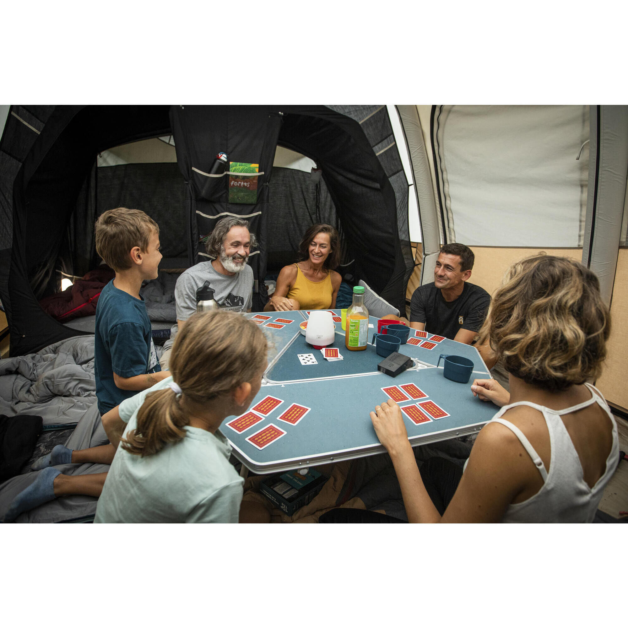 Friendly hexagonal camping table - 6 people - Tepee