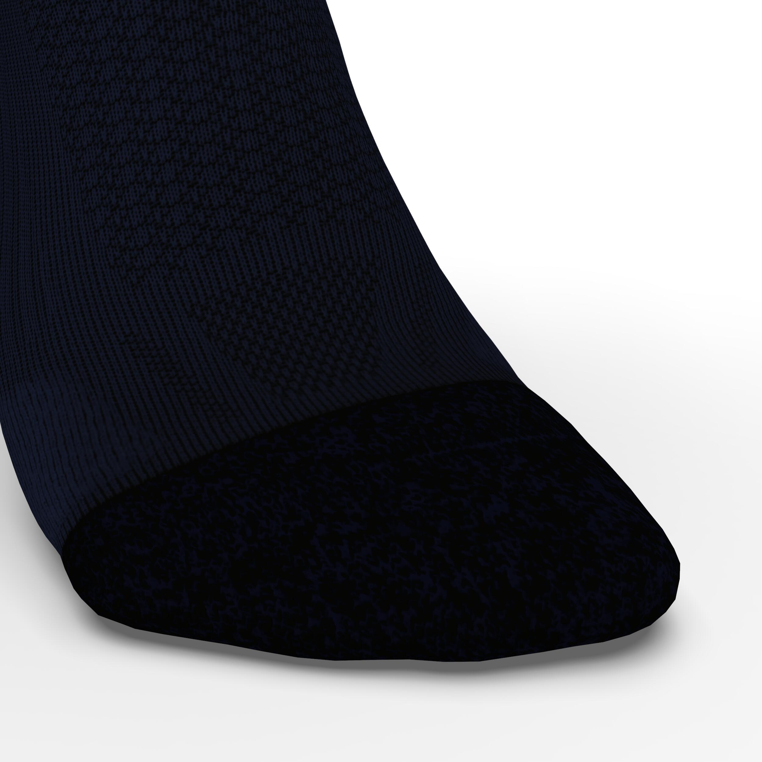 Laufsocken wadenlang Kiprun dick marineblau 6/9