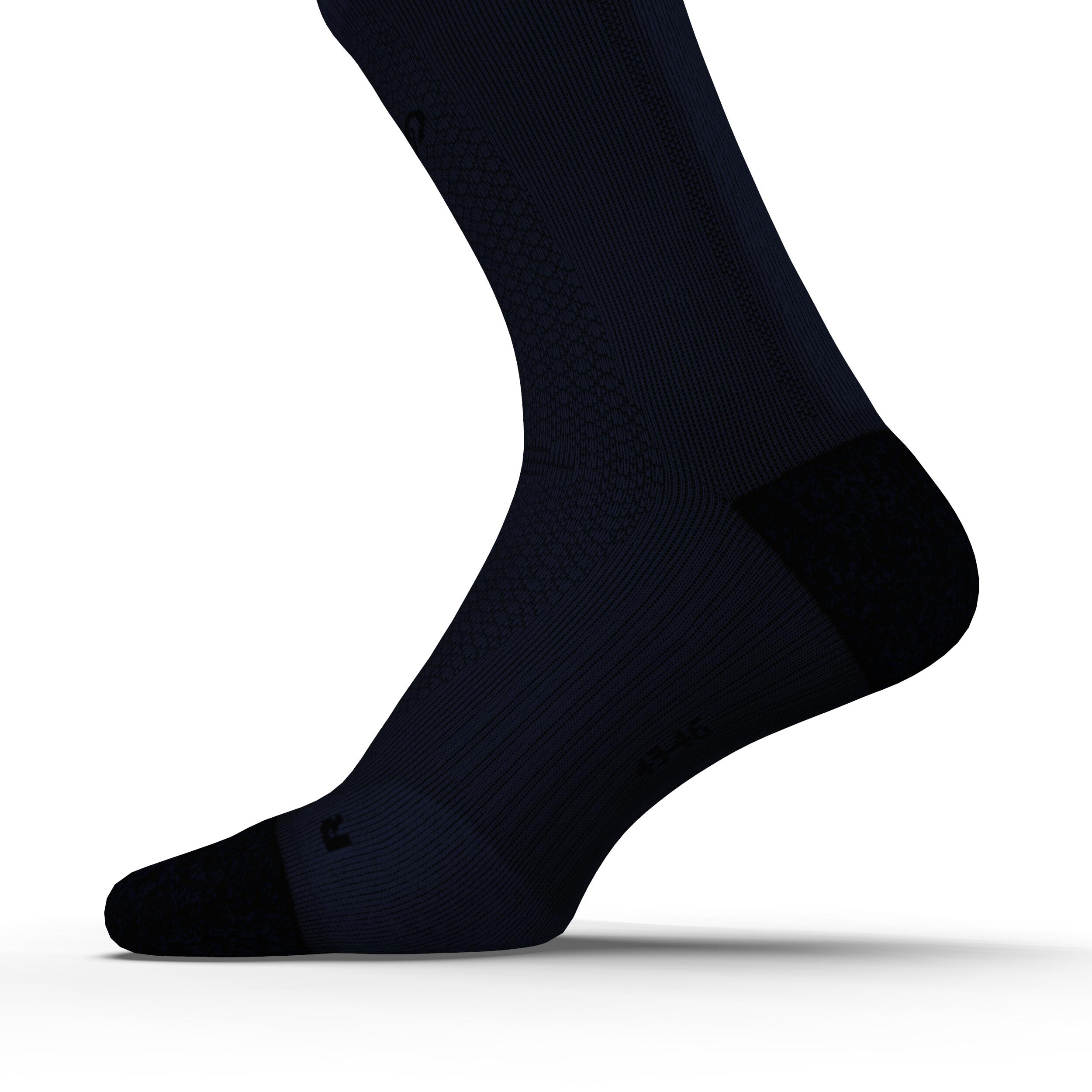 Laufsocken wadenlang Kiprun dick marineblau 3/9