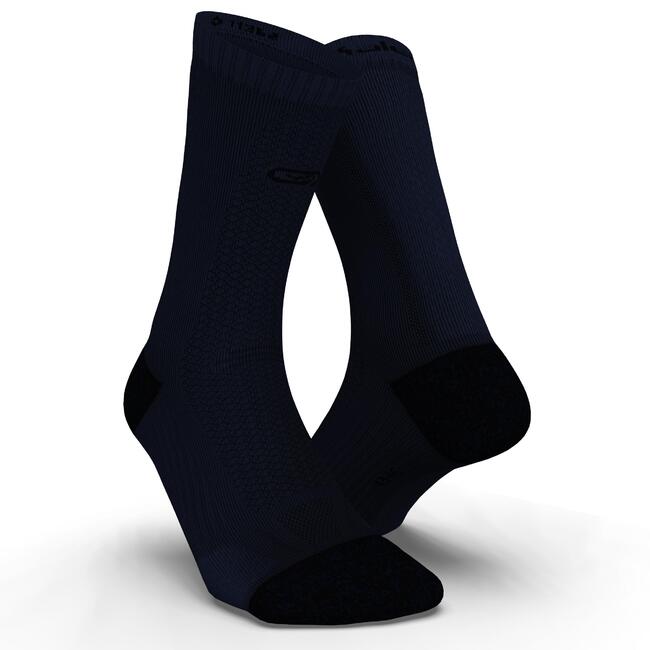 KIPRUN THICK UNDER CALF RUNNING SOCKS DARK BLUE