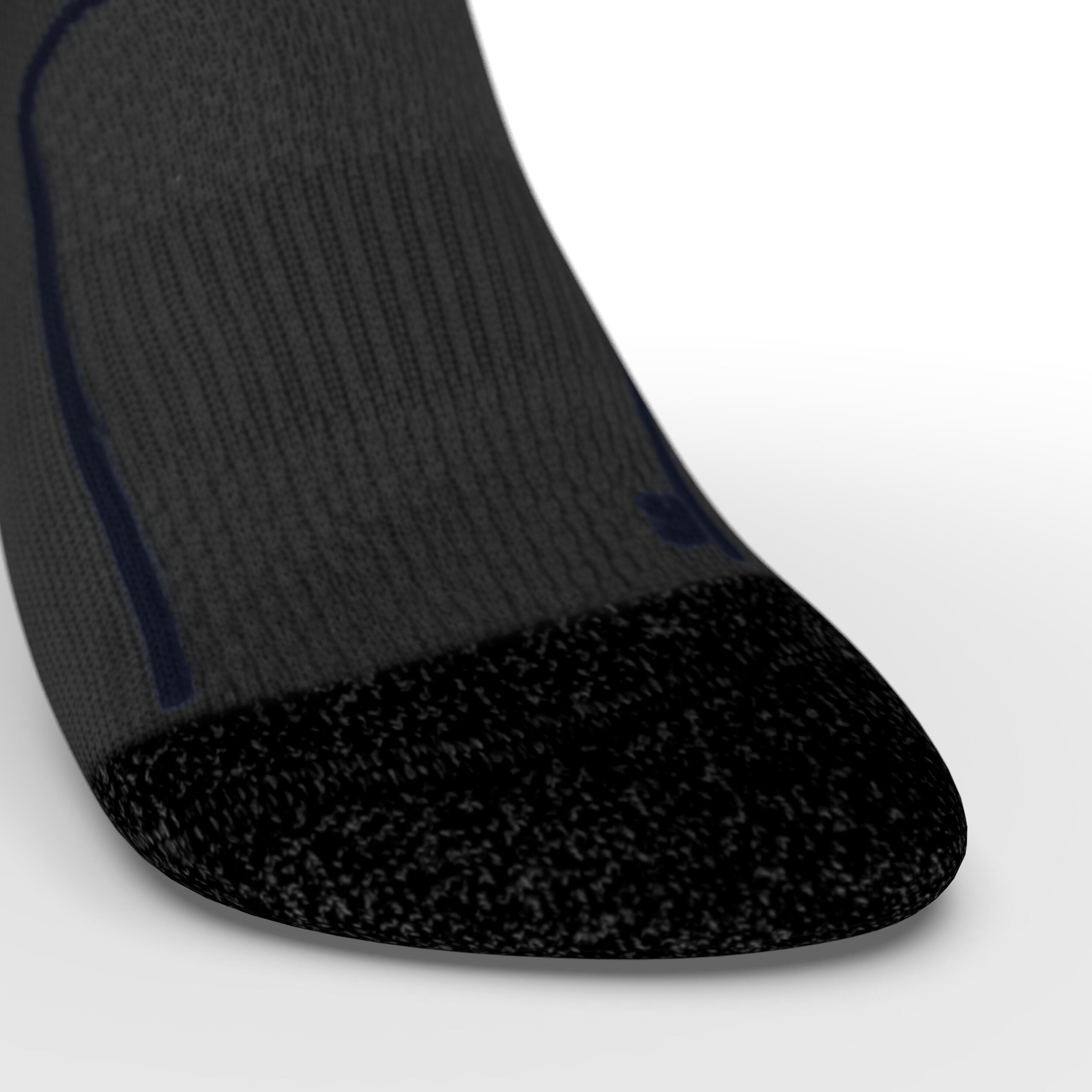 COMPRESSION RUNNING SOCKS BLACK KIPRUN Decathlon