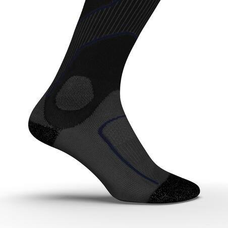Гольфы для бега компрессионные черные RUN900 COMPRESSION