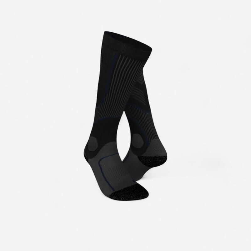 A211 - Mojo Opaque Compression Knee High Open-Toe Socks