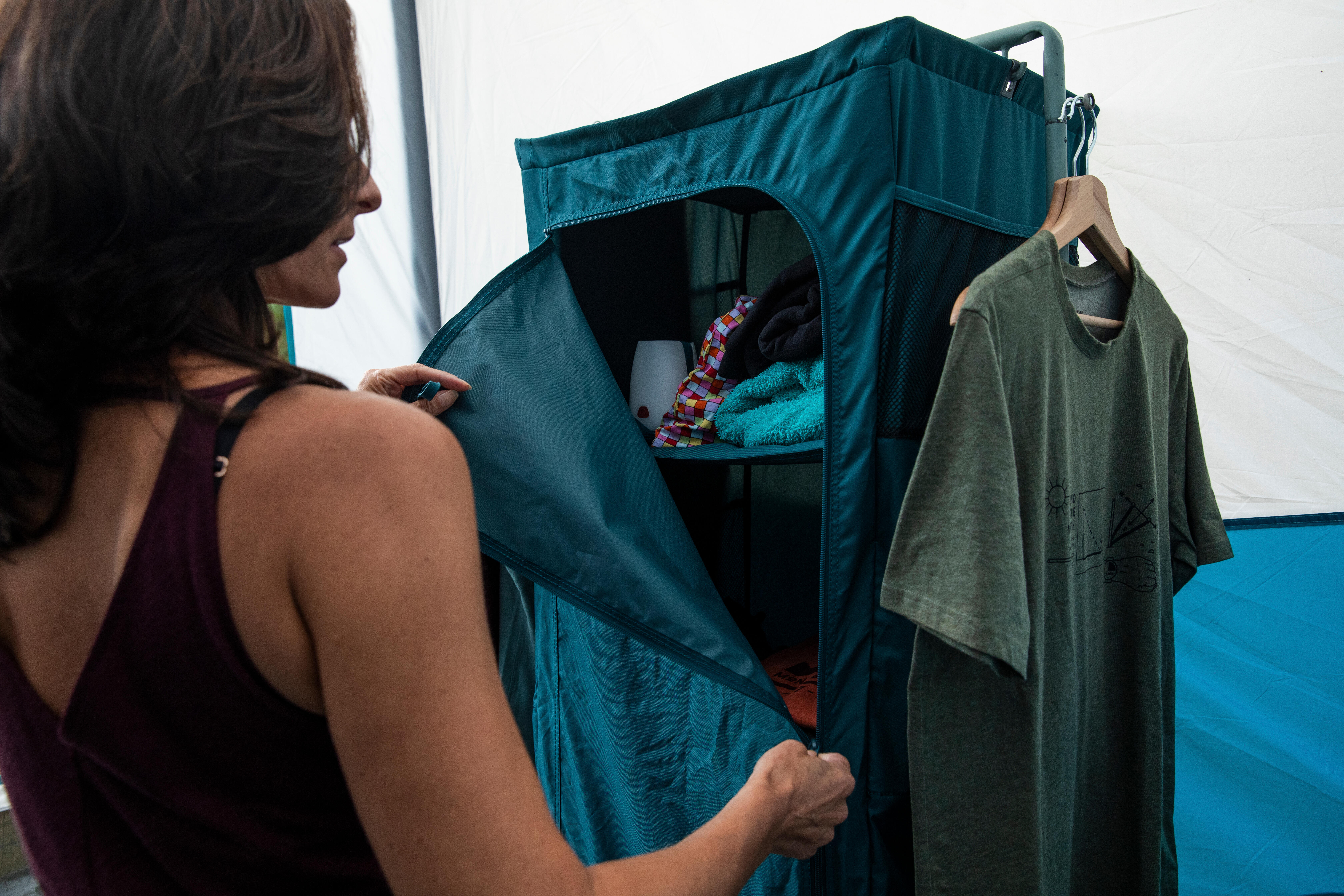 Folding Compact Camping Wardrobe - QUECHUA