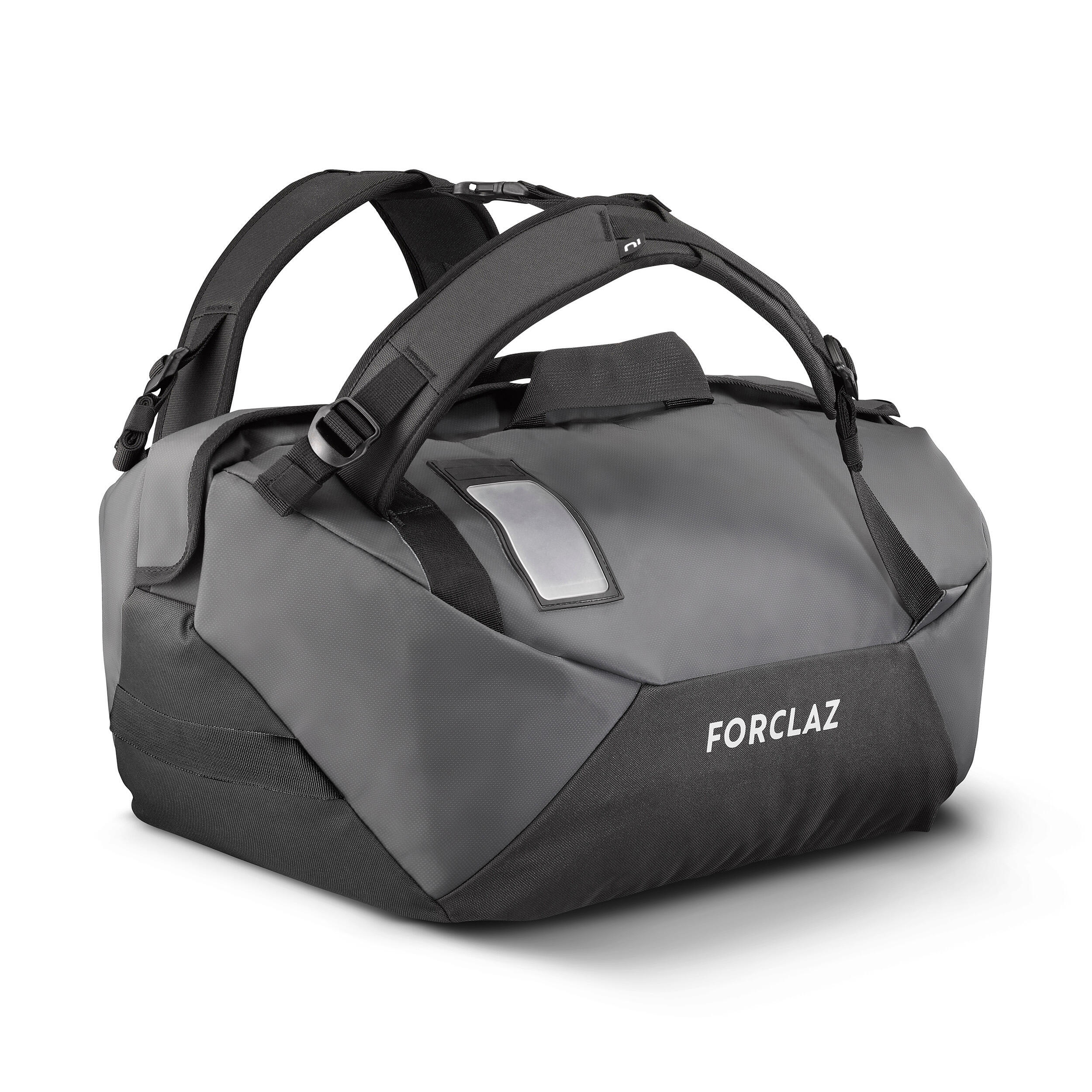 Trekking carry bag Duffel 100 Extend 50L Black FORCLAZ Decathlon