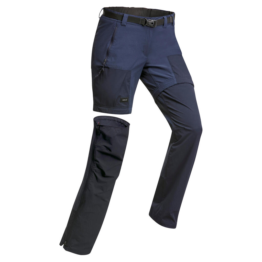 Women's Mountain Trekking 2-in-1 Zip-Off Trousers MT500