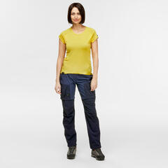 Kadın Modüler Outdoor Trekking Pantolonu - Mavi - MT500_0