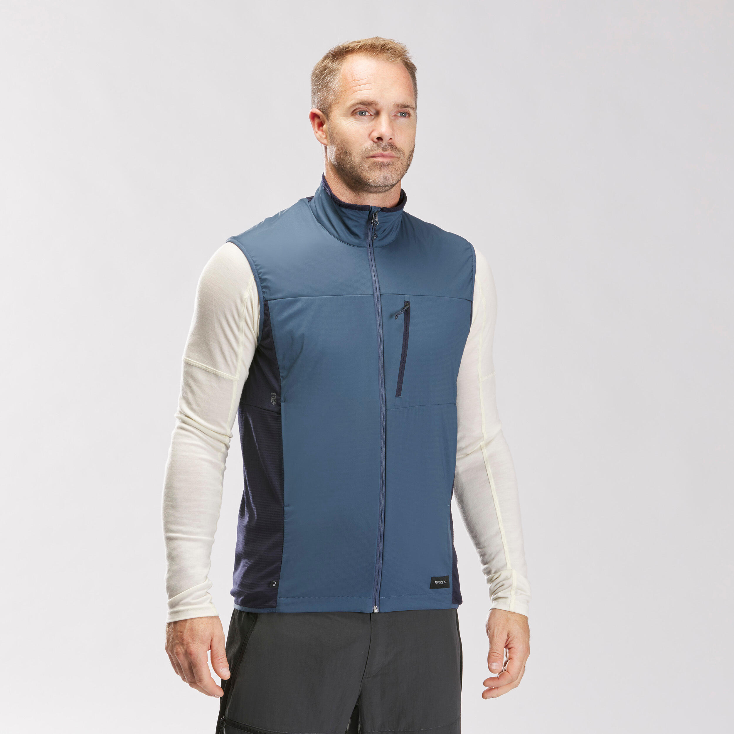 SIMOND Gilet trekking uomo MT500 WIND blu
