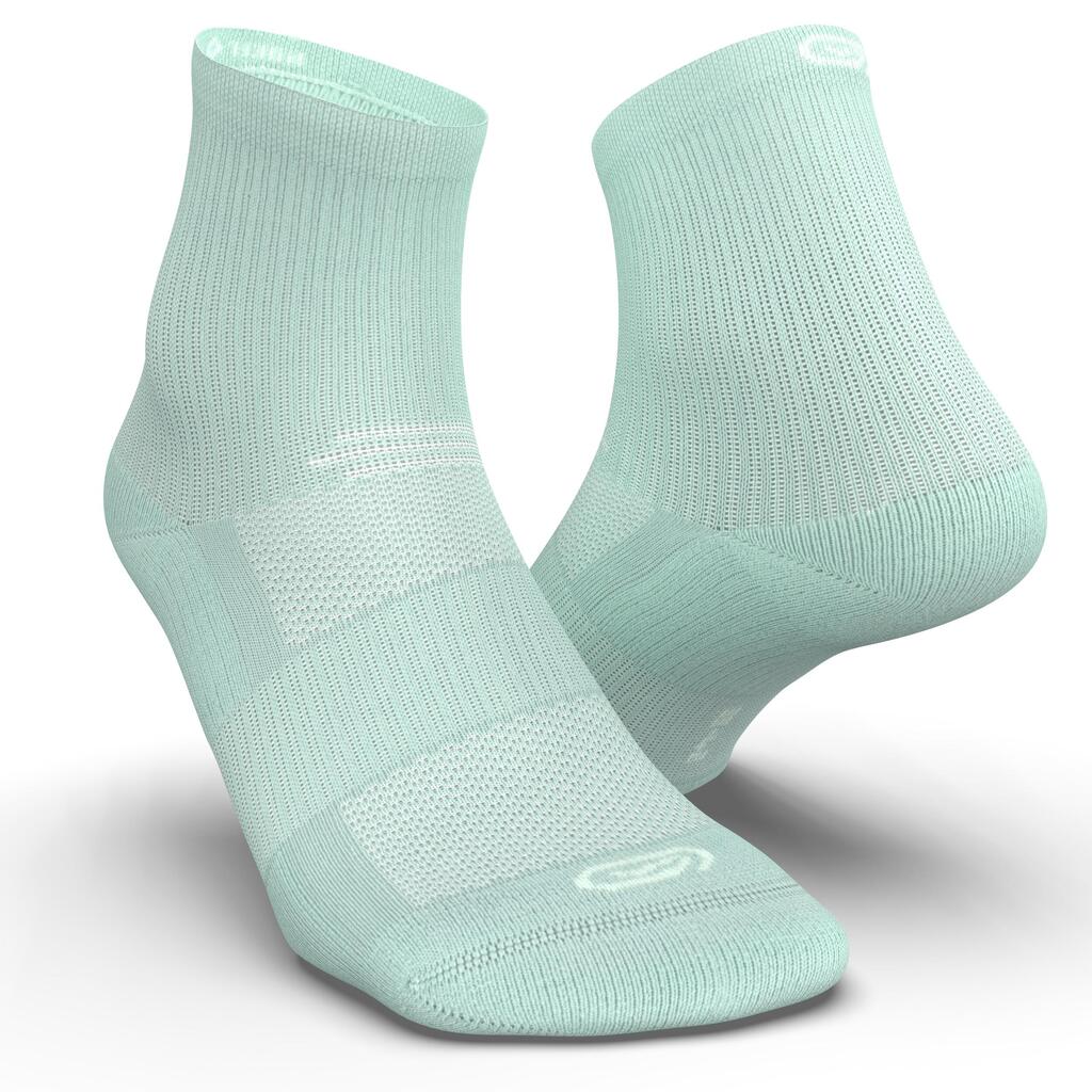 RUN500 RUNNING SOCKS MID HEIGHT X2  - CORAL PINK