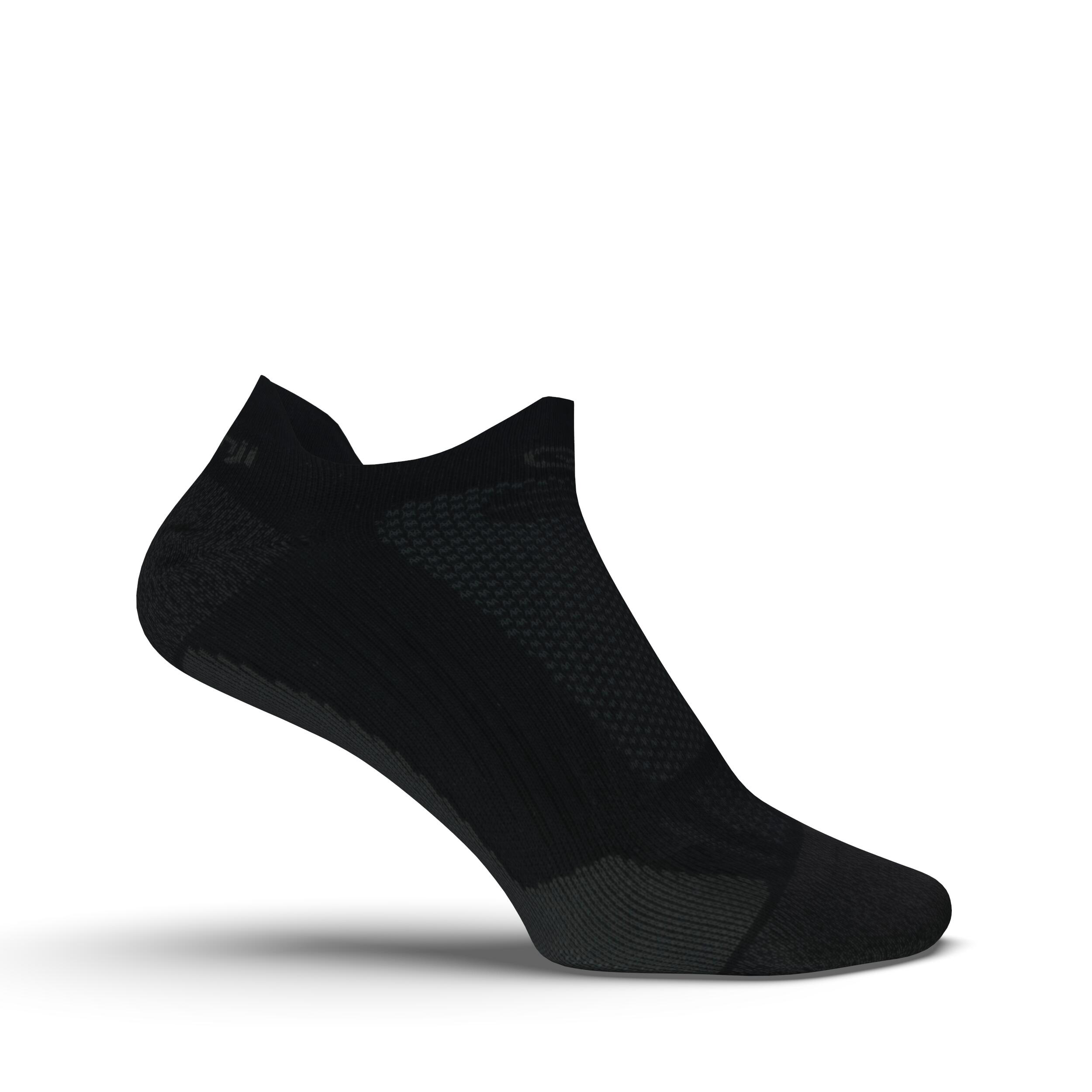 KIPRUN INVISIBLE THIN RUNNING SOCKS - BLACK 5/9