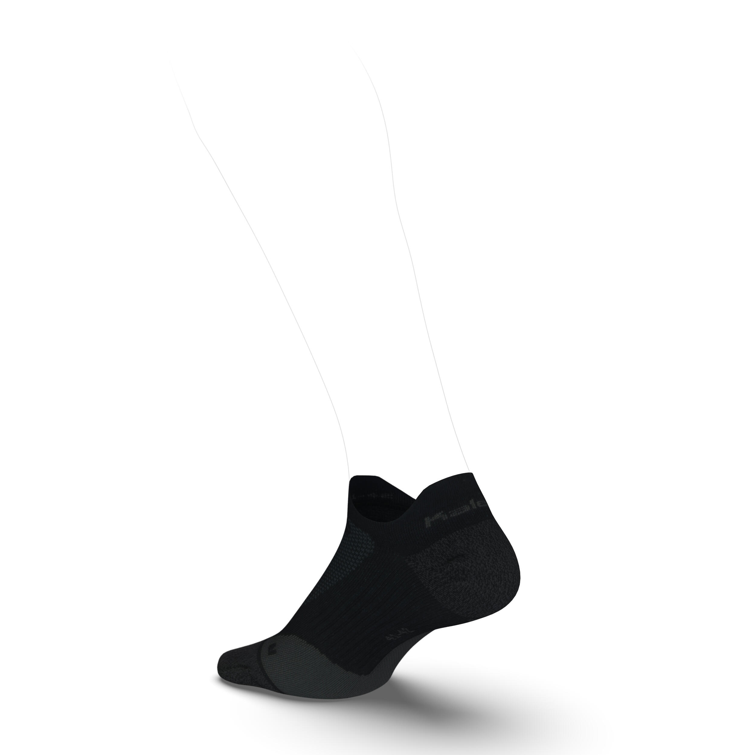

Kiprun Invisible Thin Running Socks - Black -  By KIPRUN | Decathlon