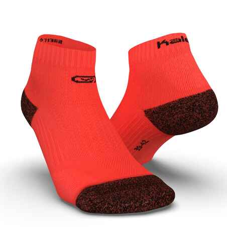 чорапи за бягане KIPRUN, дебели, къси, корал