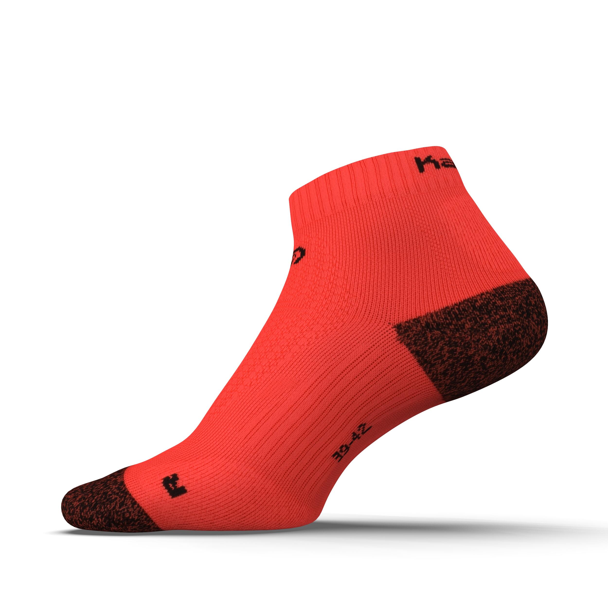RUNNING MID-HEIGHT THICK SOCKS KIPRUN - CORAL 4/9