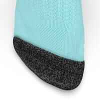 чорапи за бягане KIPRUN, дебели, къси, ментовозелени