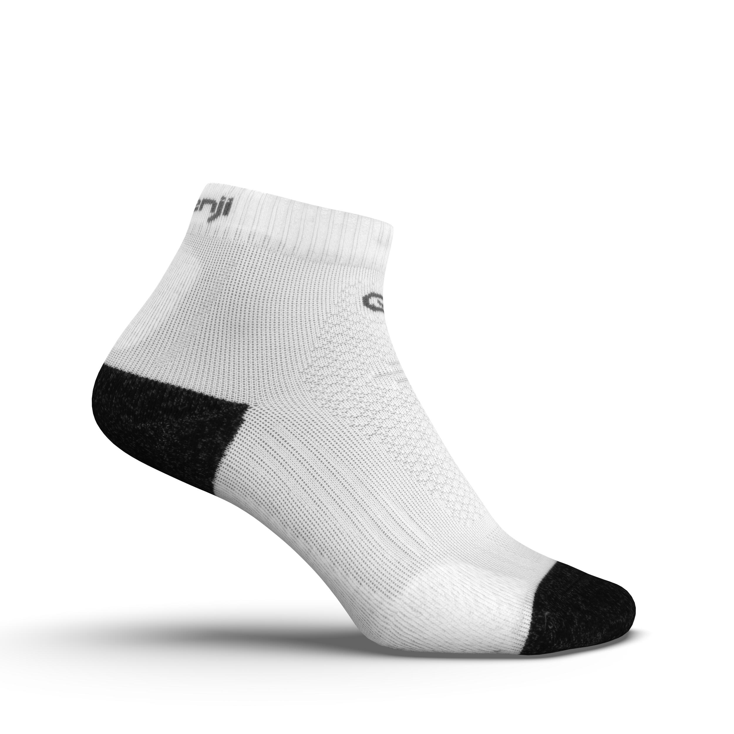 Laufsocken dick halbhoch Kiprun Mid weiß  4/10