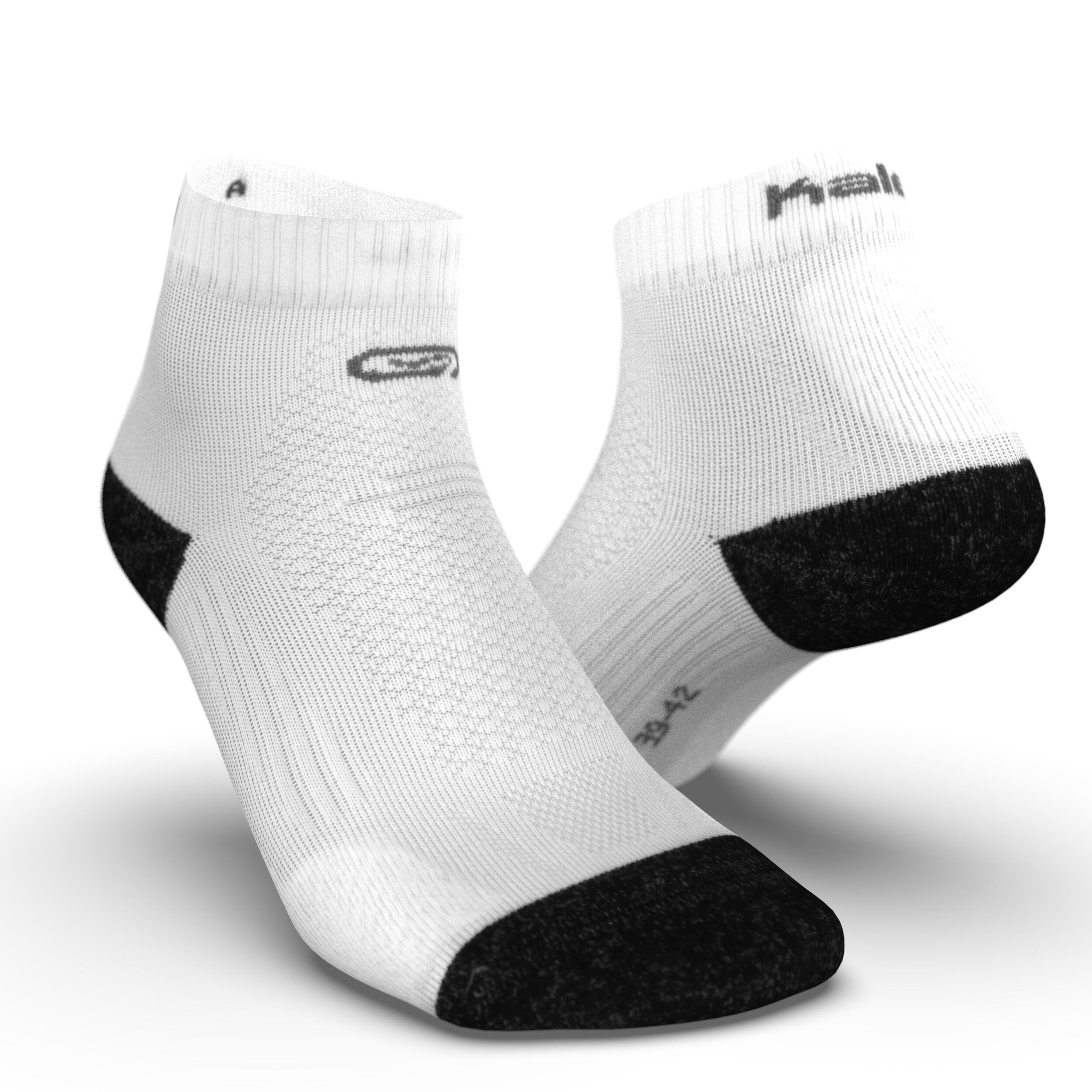 Laufsocken dick halbhoch Kiprun Mid weiß  2/10