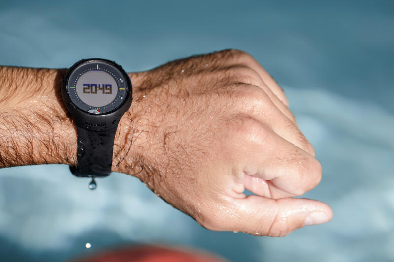 Zegarek pływacki Nabaiji SL500 dystans / długości / stoper