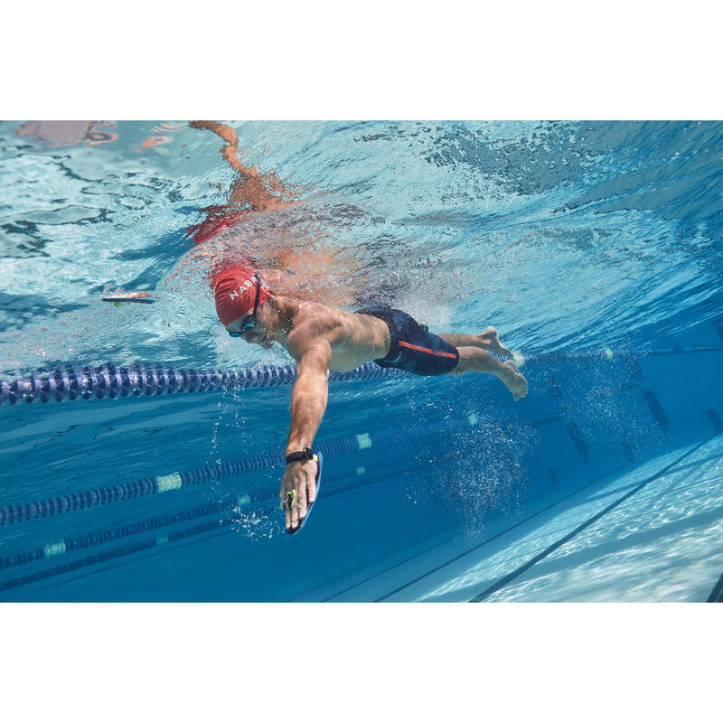 Cuffia nuoto silicone rossa