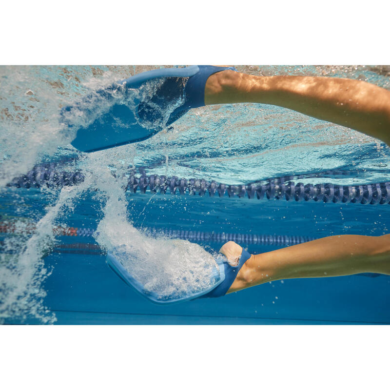 Palmes de Natation Tonifins 500 Bleu Corail - Decathlon