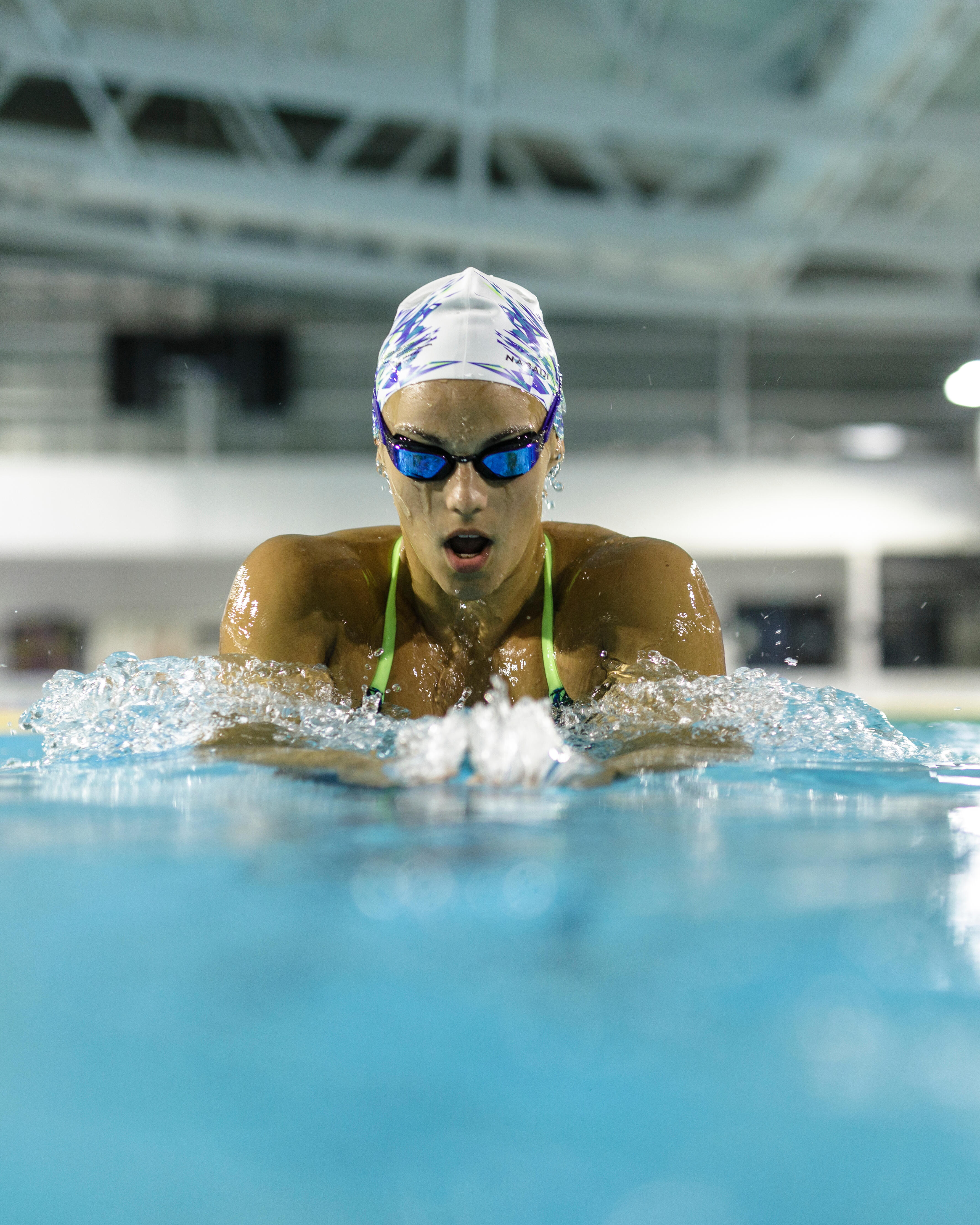 Lunettes de natation verres miroir - B-Fast 900 bleu - NABAIJI