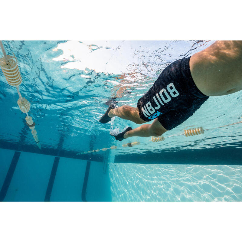 Pinne corte nuoto EASYFINS grigie