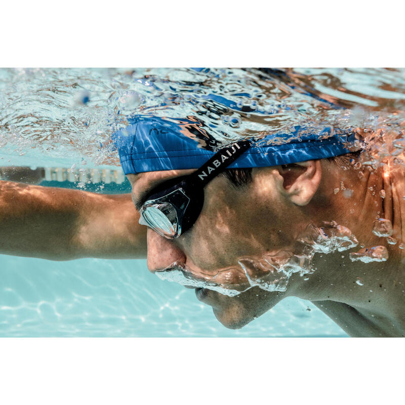 Nabaiji Swimming Goggles - Xbase L - Clear Lenses - Black