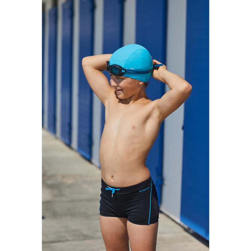 Maillot De Bain Natation Garçon - Boxer 100 Plus - Noir