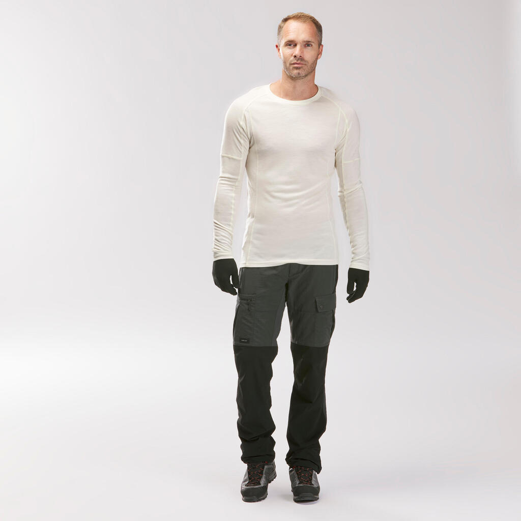 Braon muške pantalone za treking MT500