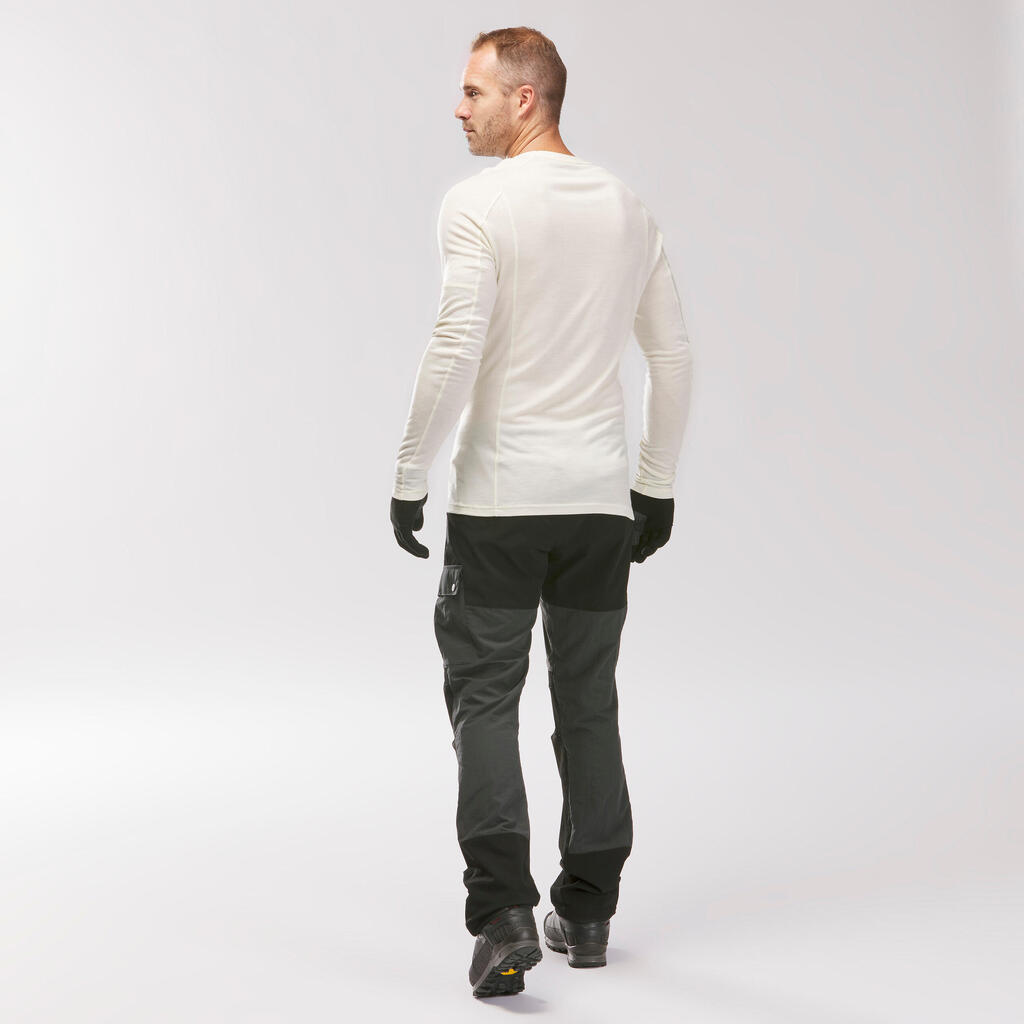 Braon muške pantalone za treking MT500
