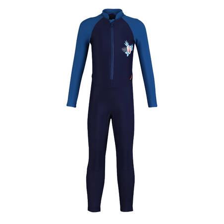 Baju Renang Wetsuit Anak Laki-Laki 100 - Mask Blue