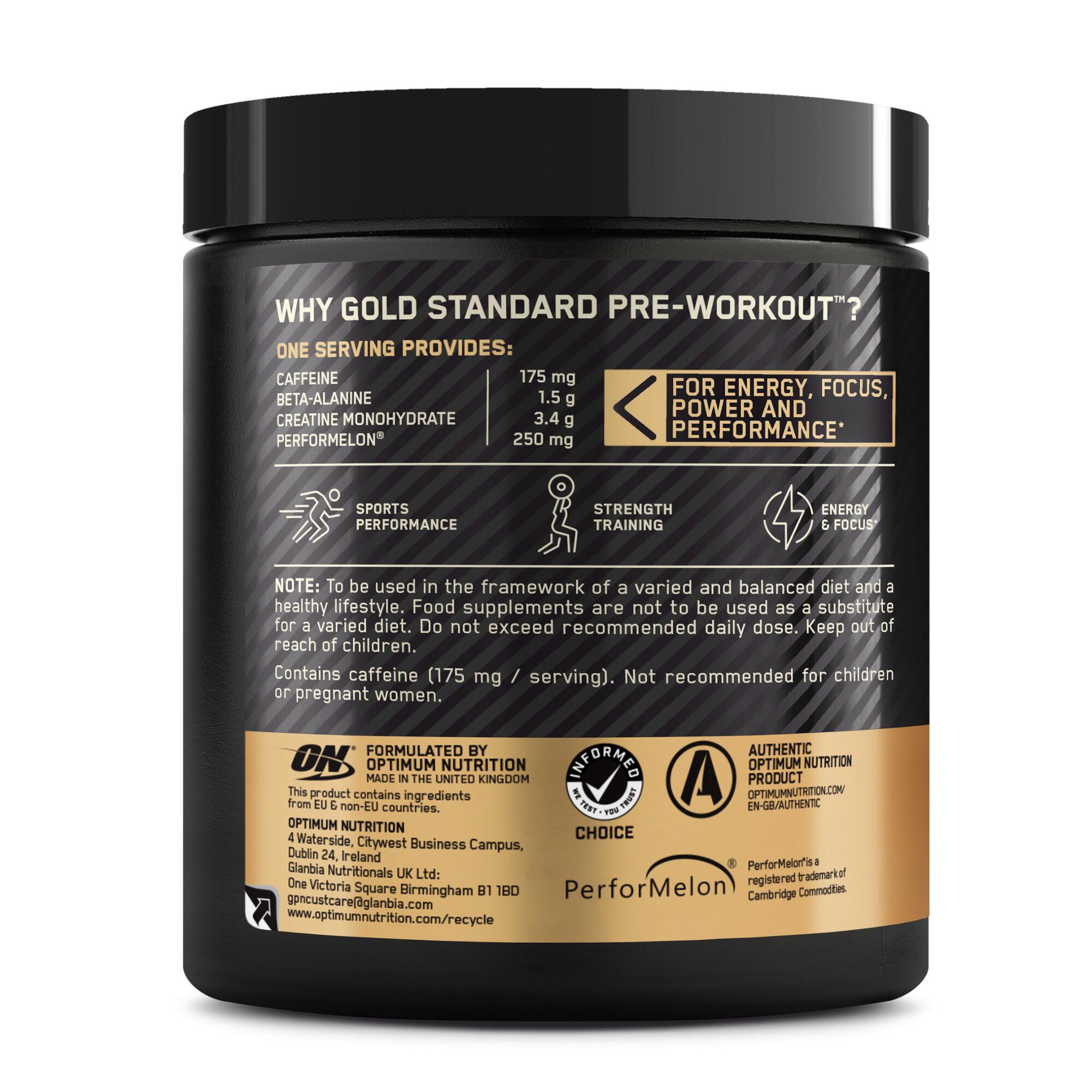 Optimum Nutrition Gold Standard Pre-Workout vodný melón · záber 4