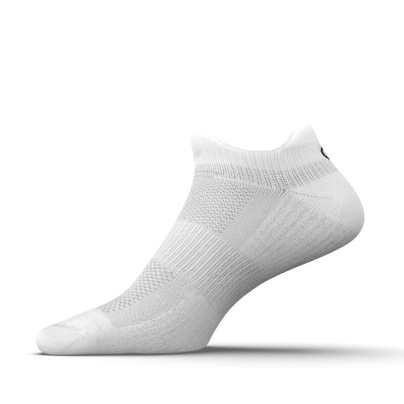 CHAUSSETTES DE RUNNING INVISIBLES CONFORT BLANCHES X2