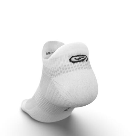 CHAUSSETTES DE RUNNING INVISIBLES CONFORT BLANCHES X2