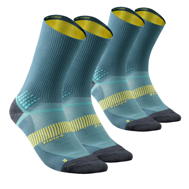 Hiking socks - MH520 Double High x2 pairs Blue