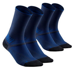 Pack de 2 pares de calcetines altos para hombre en viscosa azul Dim Bambou