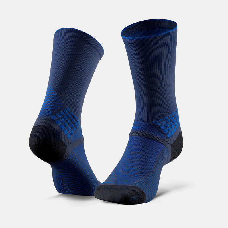 Chaussettes randonnée - Hike 500 High Bleu x2 paires
