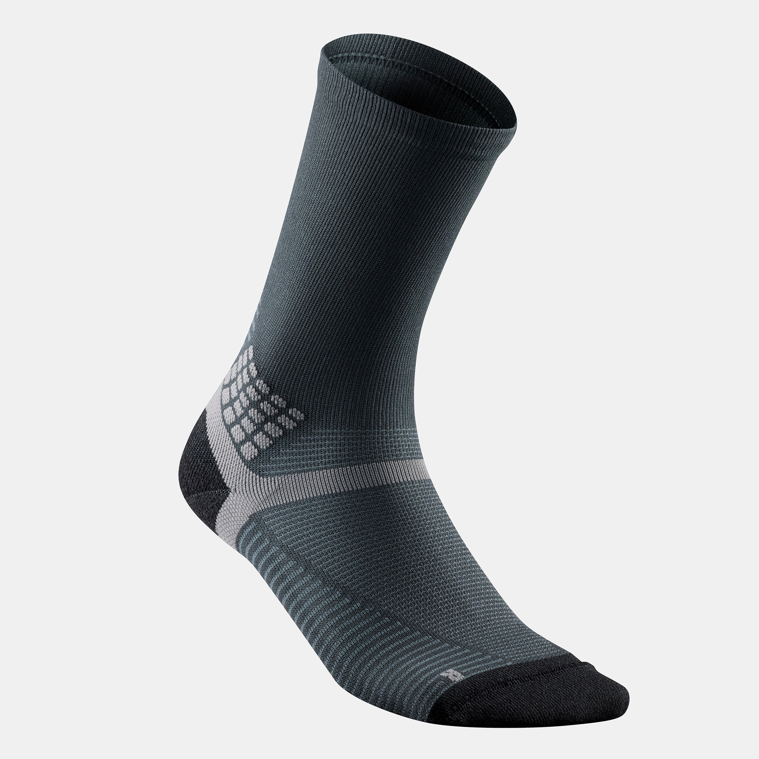 Mid-Height Hiking Socks - Hike 500 - graphite grey, Iron grey - Quechua ...