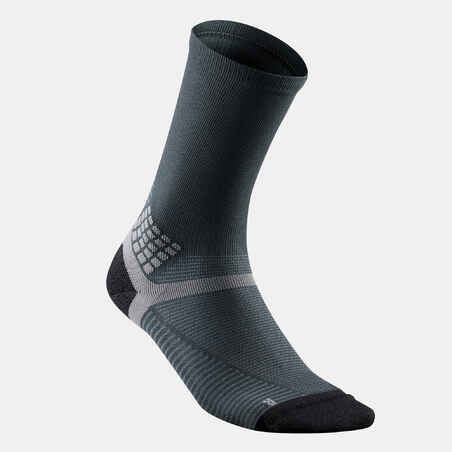 Hiking socks - Hike 500 High Black x2 pairs 