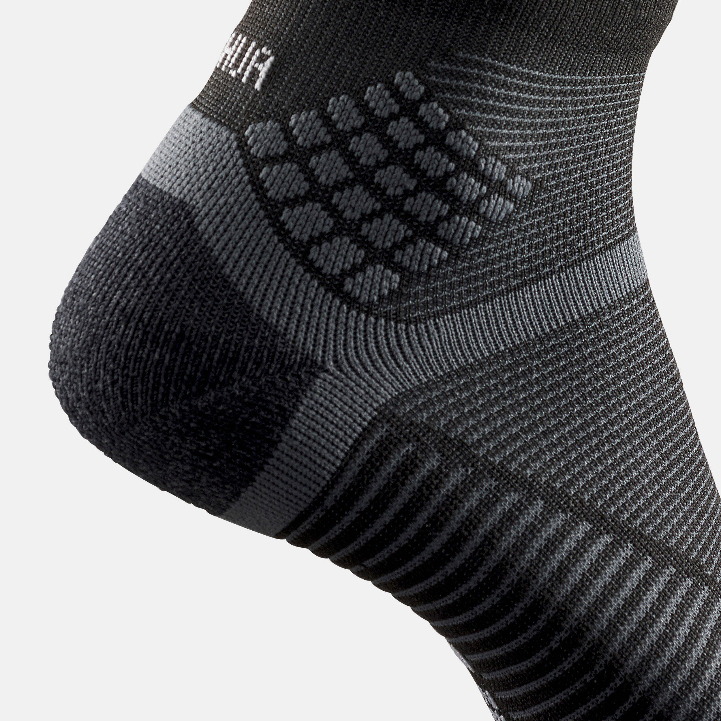 Unisex Anti-Friction Mid Ankle Socks with Quick Drying 2 Pairs Black - NH500 -  4