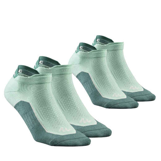
      Turistické nízke ponožky NH500 bledozelené 2 páry
  