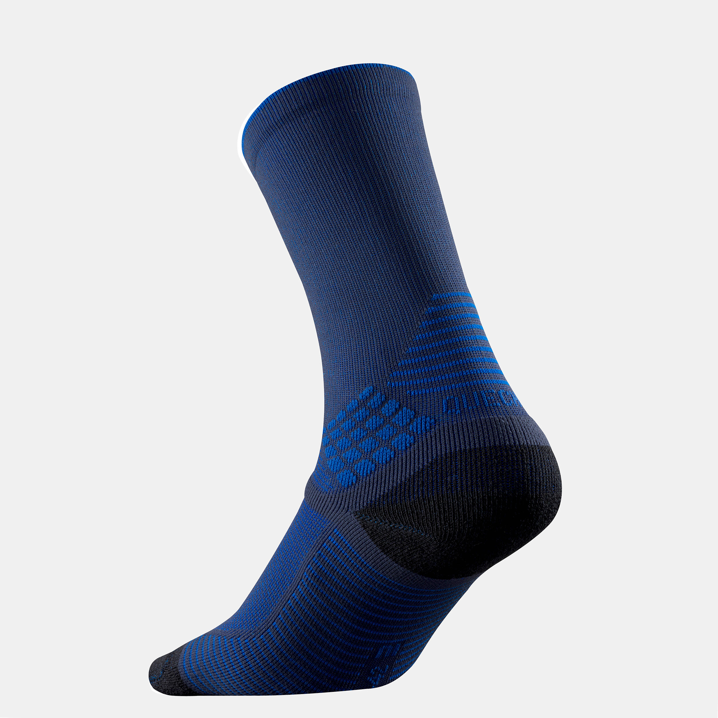 Hiking socks - Hike 500 High Blue x2 pairs  4/5