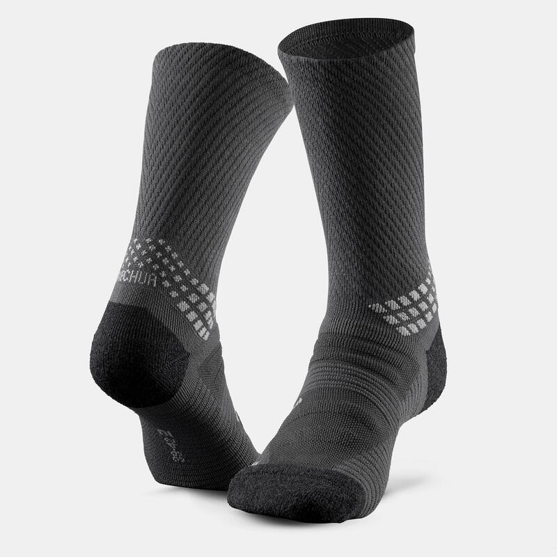 Chaussettes randonnée - Hike 900 High noire - lot de 2 paires