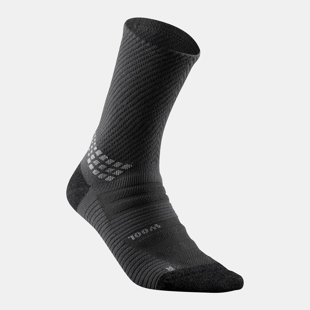 Chaussettes randonnée - Hike 900 High noire - lot de 2 paires