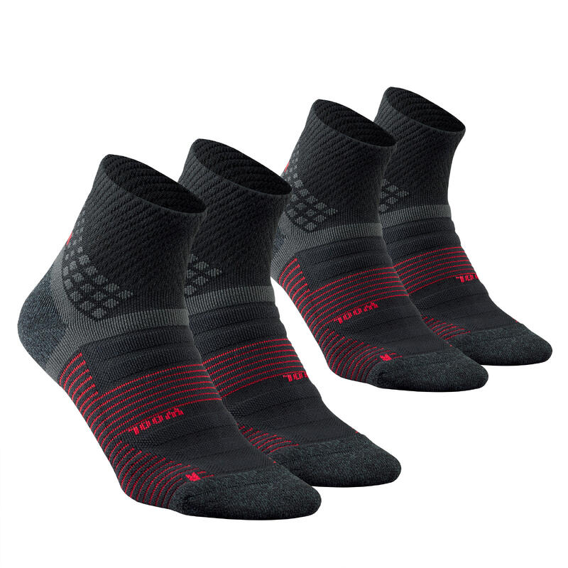 Calze montagna adulto HIKE 900 MID nere | 2 paia Calze montagna adulto HIKE 900 MID nere | 2 paia