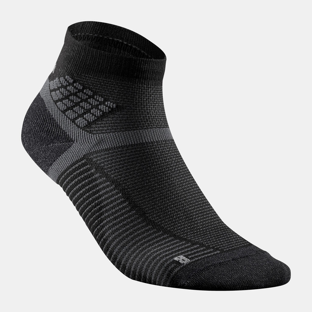 Hiking socks - MH500 Mid x2 pairs black