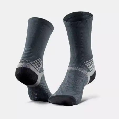 Hiking socks - MH500 High x2 pairs Black