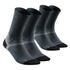 Hiking socks - hike 500 high black x2 pairs 
