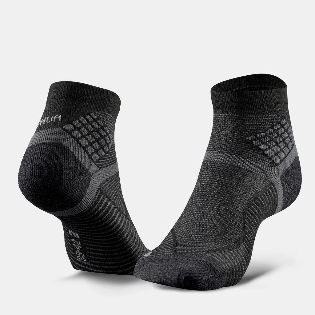 Hiking socks - MH500 Mid x2 pairs black